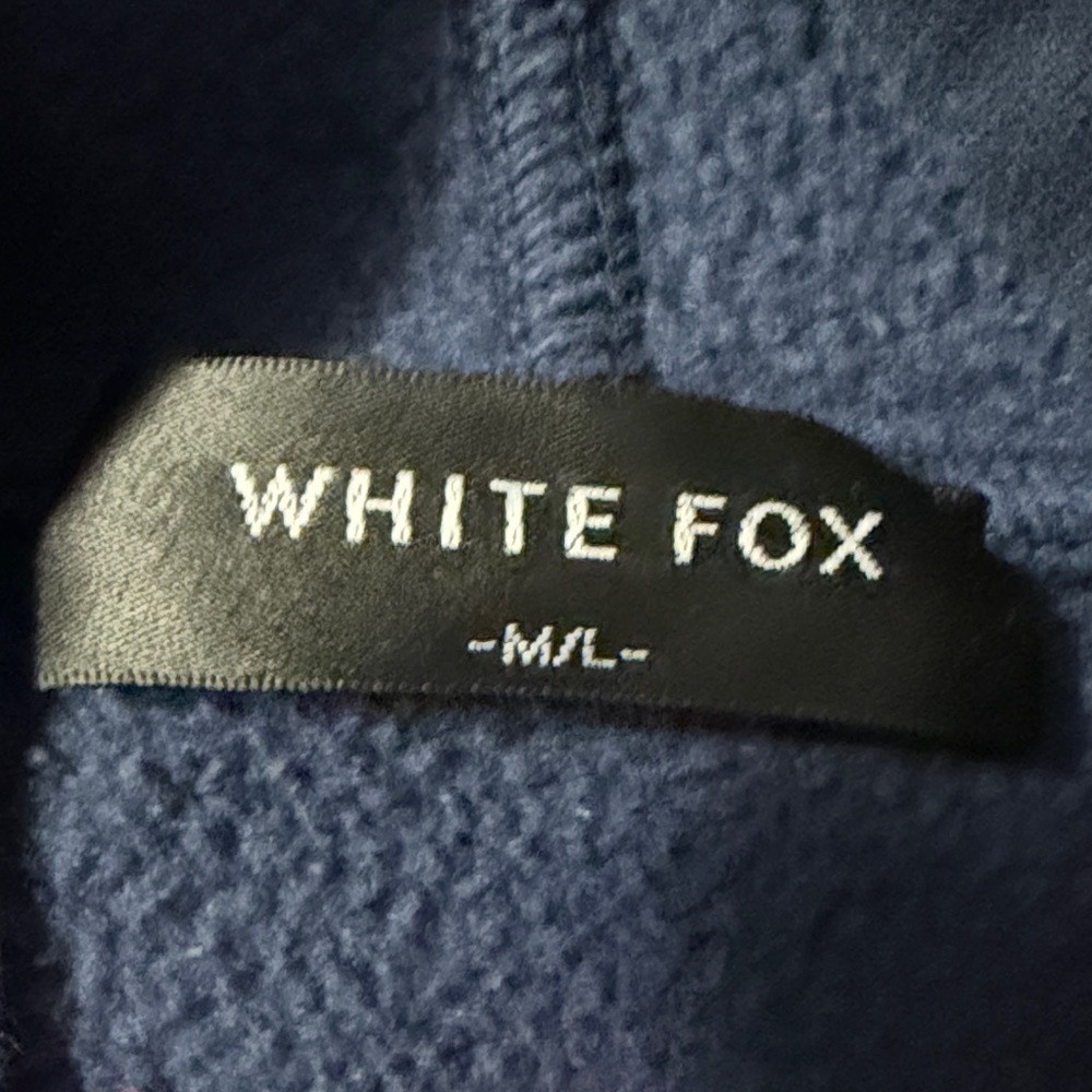 White Fox Boutique Navy Hoodie era 8 lounge essentials - Picture 3 of 5
